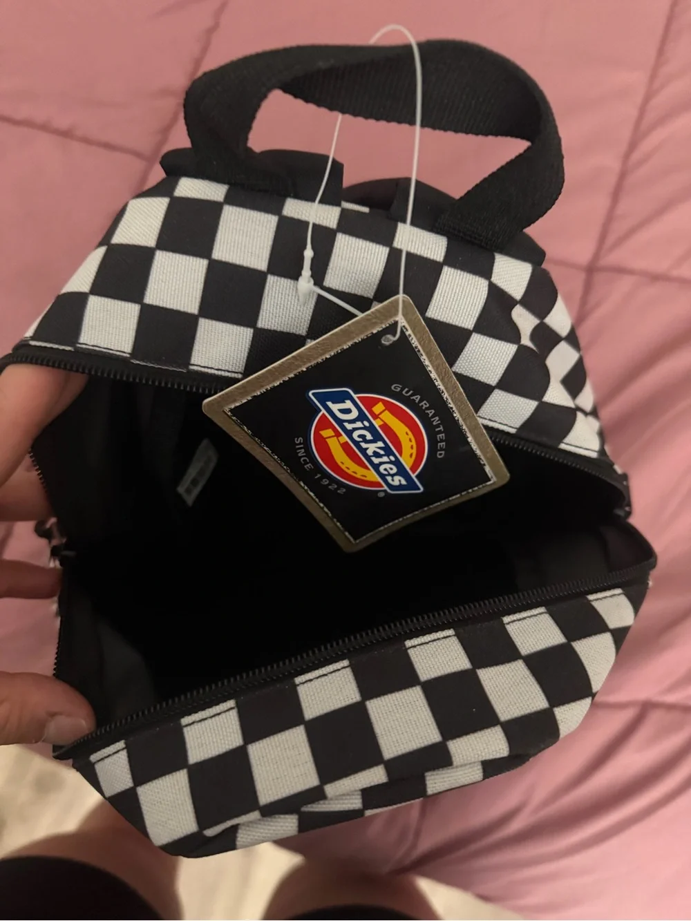 Dickies Black & White Checkerboard Mini Backpack